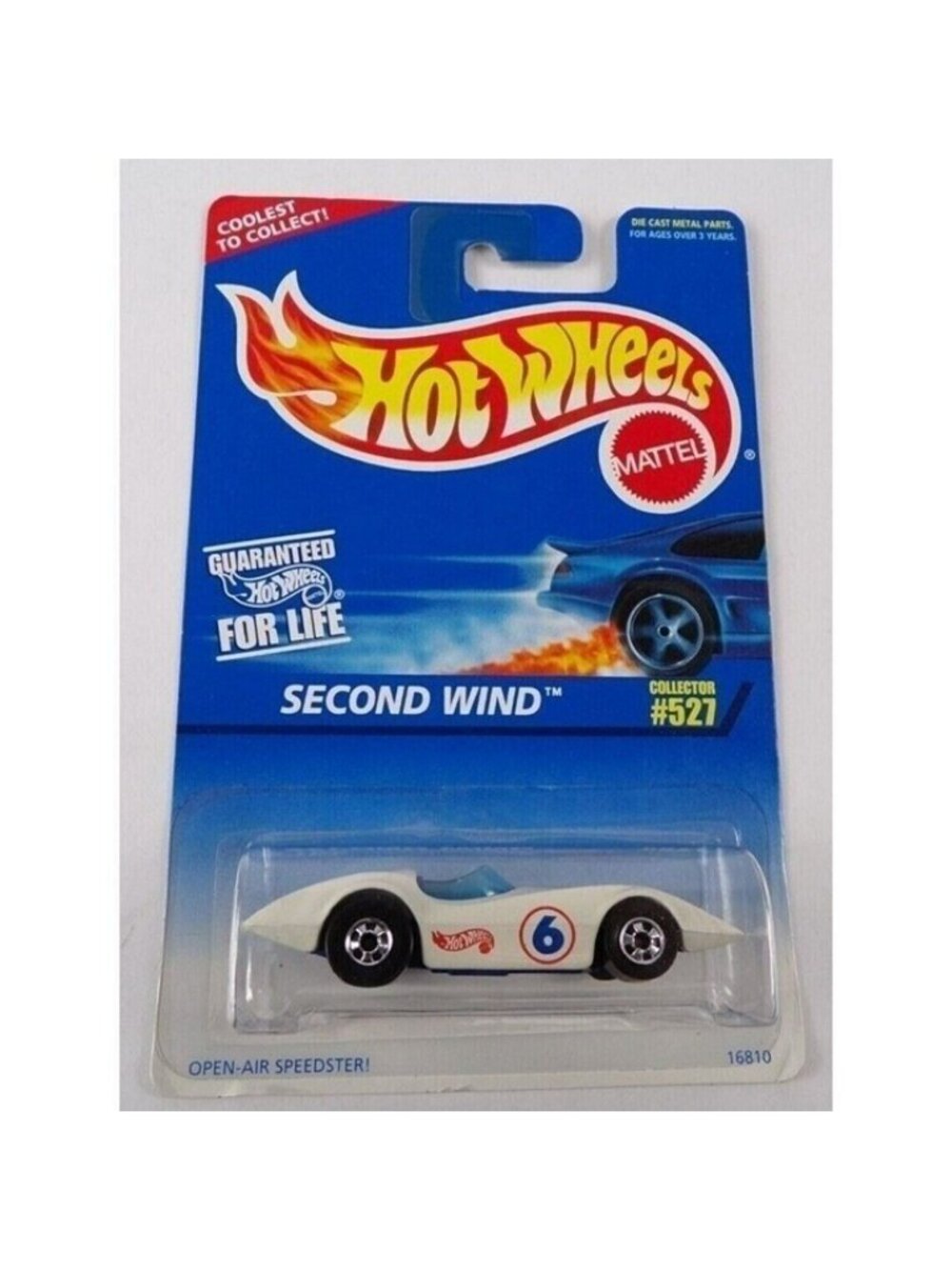 Vintage Die Cast Hot Wheels 1996 Second Wind Collector 527 Open-Air Speedster